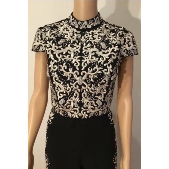 ALICE & OLIVIA CRYSTAL EMBELLISHED JUMPSUIT - Picture 3 of 10